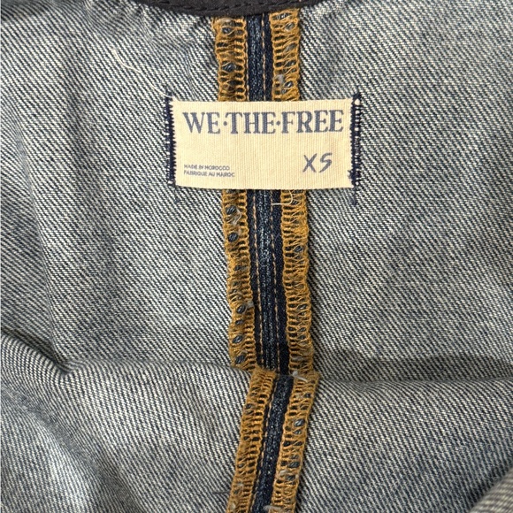 We The Free People Overalls Medium Denim High Roller - Picture 8 of 8